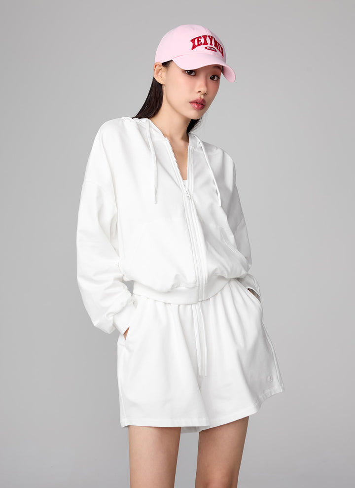 Soft Light Hood Zip-Up