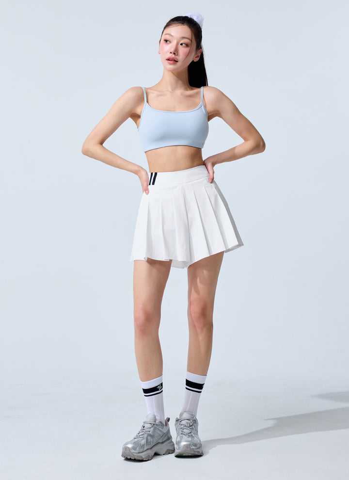 Trackline Pleats Two-in-One Shorts