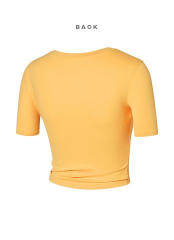 Fresh Feather Twist Crop Short Sleeve Fresh Feather Twist Crop Short Sleeve