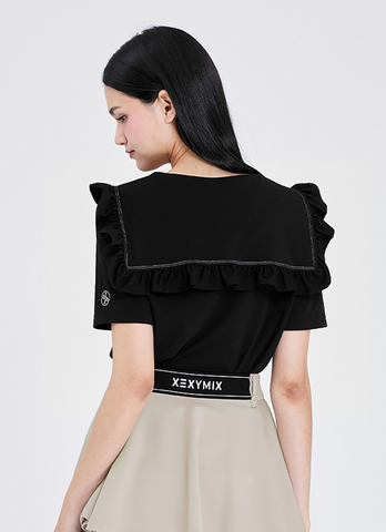 Golf Sailor Frill Collar Short Sleeve Golf Sailor Frill Collar Short Sleeve