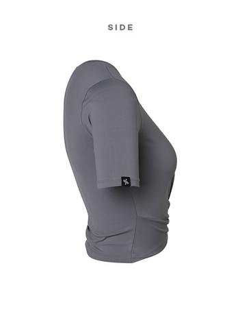 Fresh Feather Twist Crop Short Sleeve Fresh Feather Twist Crop Short Sleeve