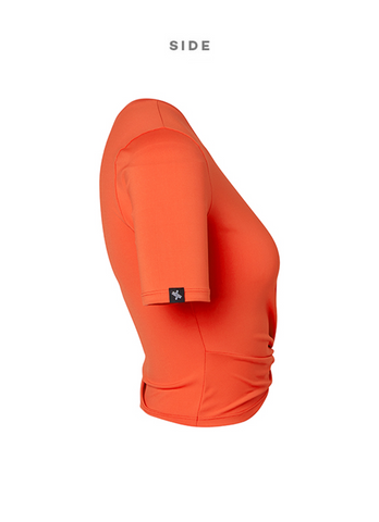 Fresh Feather Twist Crop Short Sleeve Fresh Feather Twist Crop Short Sleeve