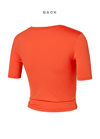 Fresh Feather Twist Crop Short Sleeve Fresh Feather Twist Crop Short Sleeve