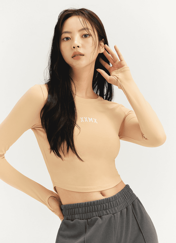 Cotton Like Finger Hole Long Sleeve Cotton Like Finger Hole Long Sleeve