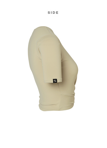 Fresh Feather Twist Crop Short Sleeve Fresh Feather Twist Crop Short Sleeve