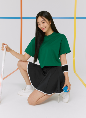 Cool Touch Basic Cropped T-shirt Cool Touch Basic Cropped T-shirt