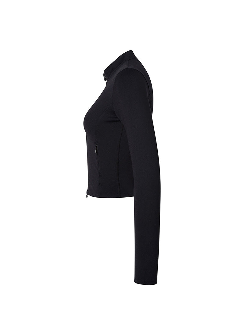 Slim Fit Crop Zip-Up Jacket