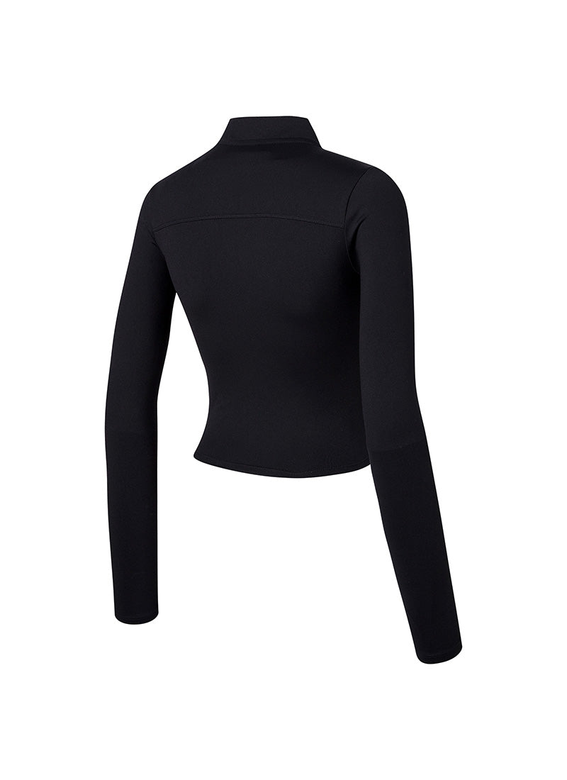 Slim Fit Crop Zip-Up Jacket