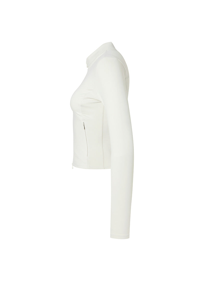 Slim Fit Crop Zip-Up Jacket