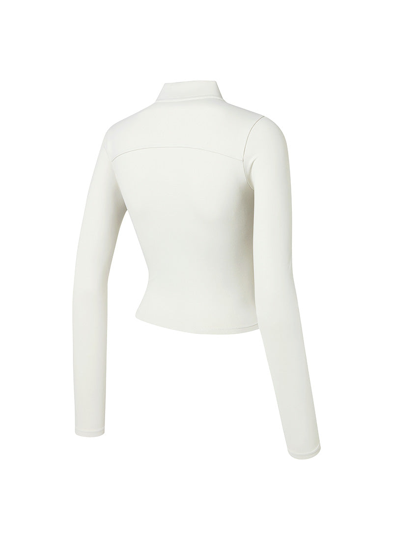 Slim Fit Crop Zip-Up Jacket