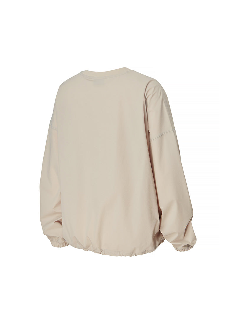 Woven String Sweatshirt