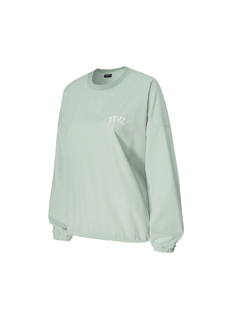 Woven String Sweatshirt