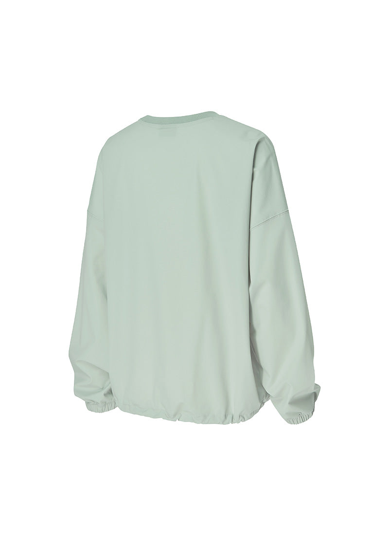 Woven String Sweatshirt