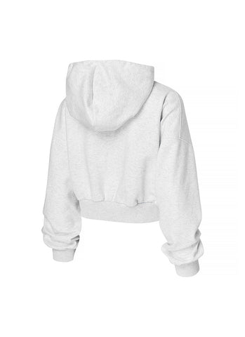 Warm Cotton Crop Hood Zip-up