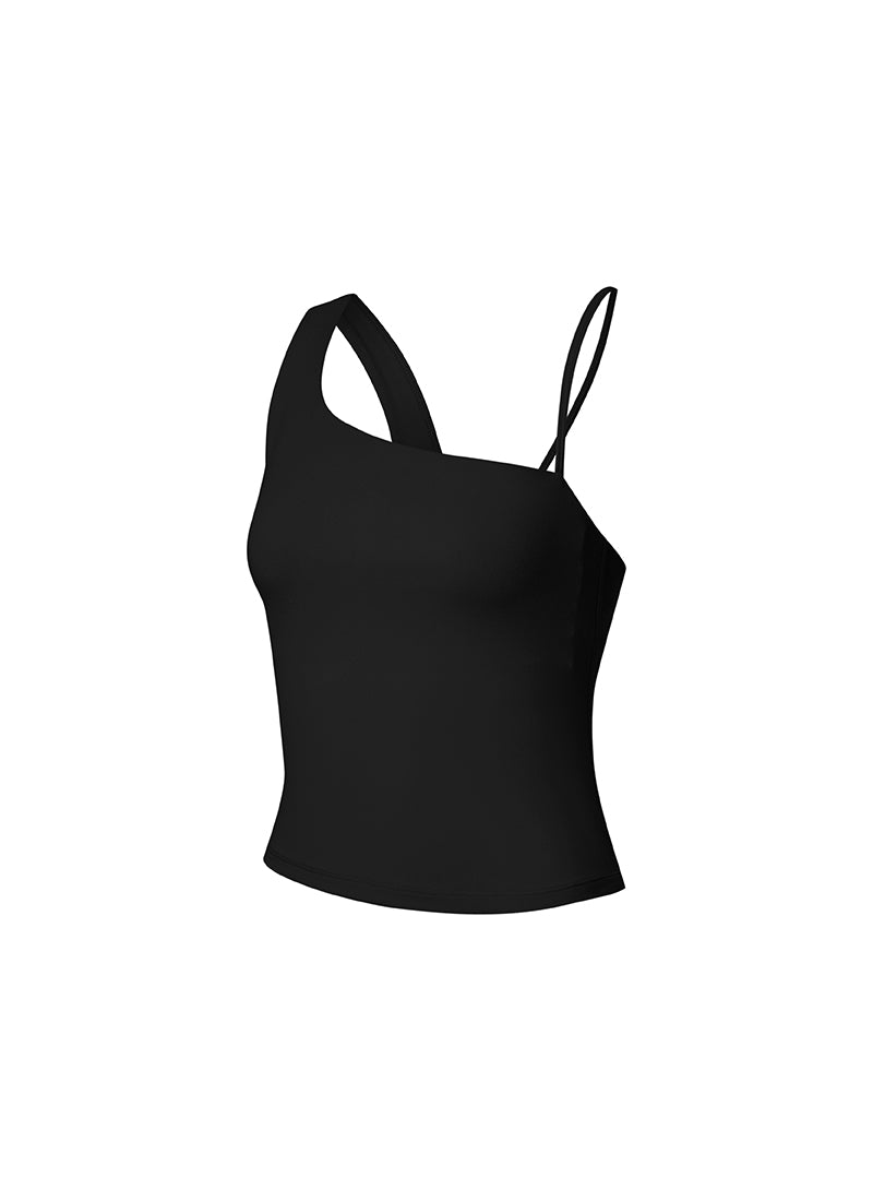 Unbalanced Strap Crop Top