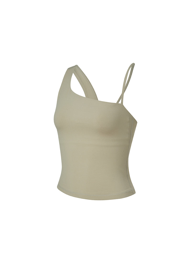 Unbalanced Strap Crop Top