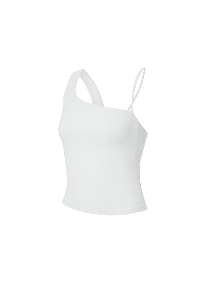 Unbalanced Strap Crop Top