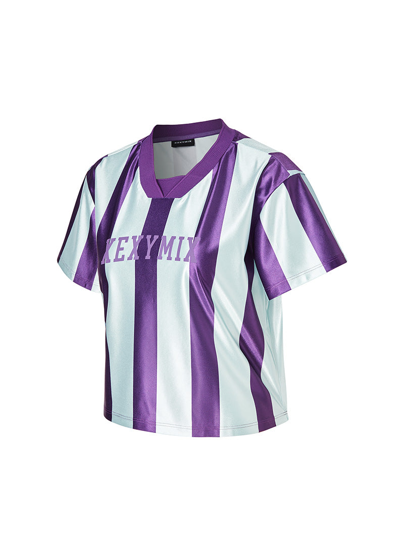 Color Block Jersey Short Sleeve