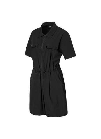 Golf Comfy Woven String Zip-Up Jumpsuit