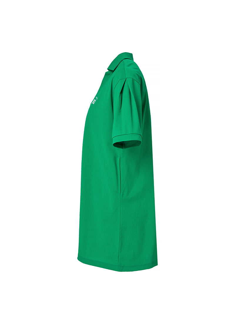 V-neck Collar Balloon Dress Clover