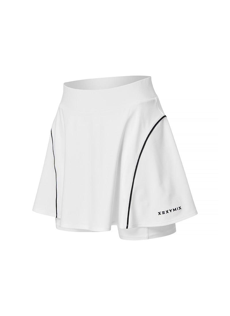 Line Piping Flare Skirt