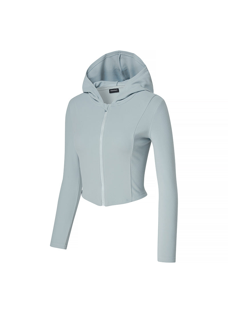 Slim Fit Napping Hood Zip-Up Jacket