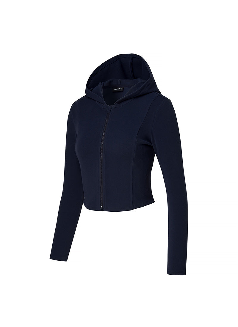 Slim Fit Napping Hood Zip-Up Jacket