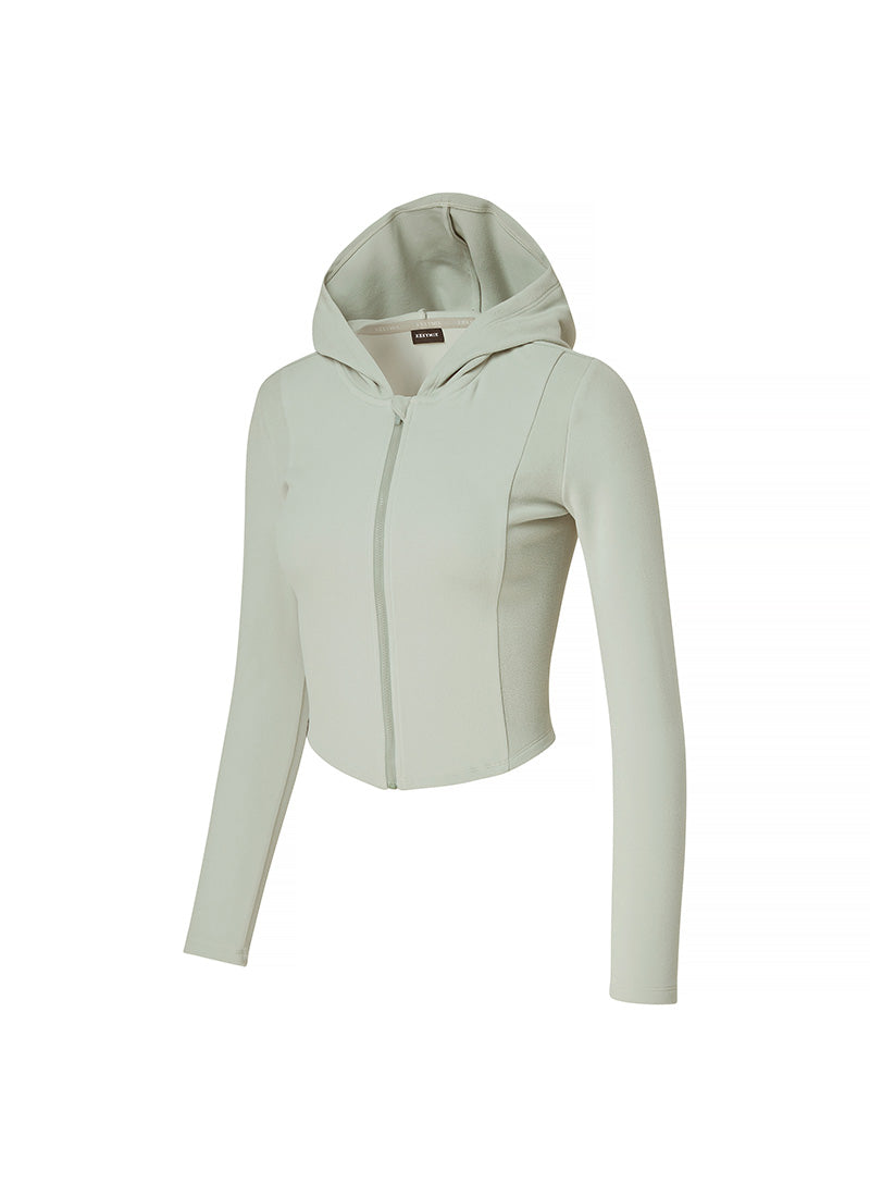 Slim Fit Napping Hood Zip-Up Jacket