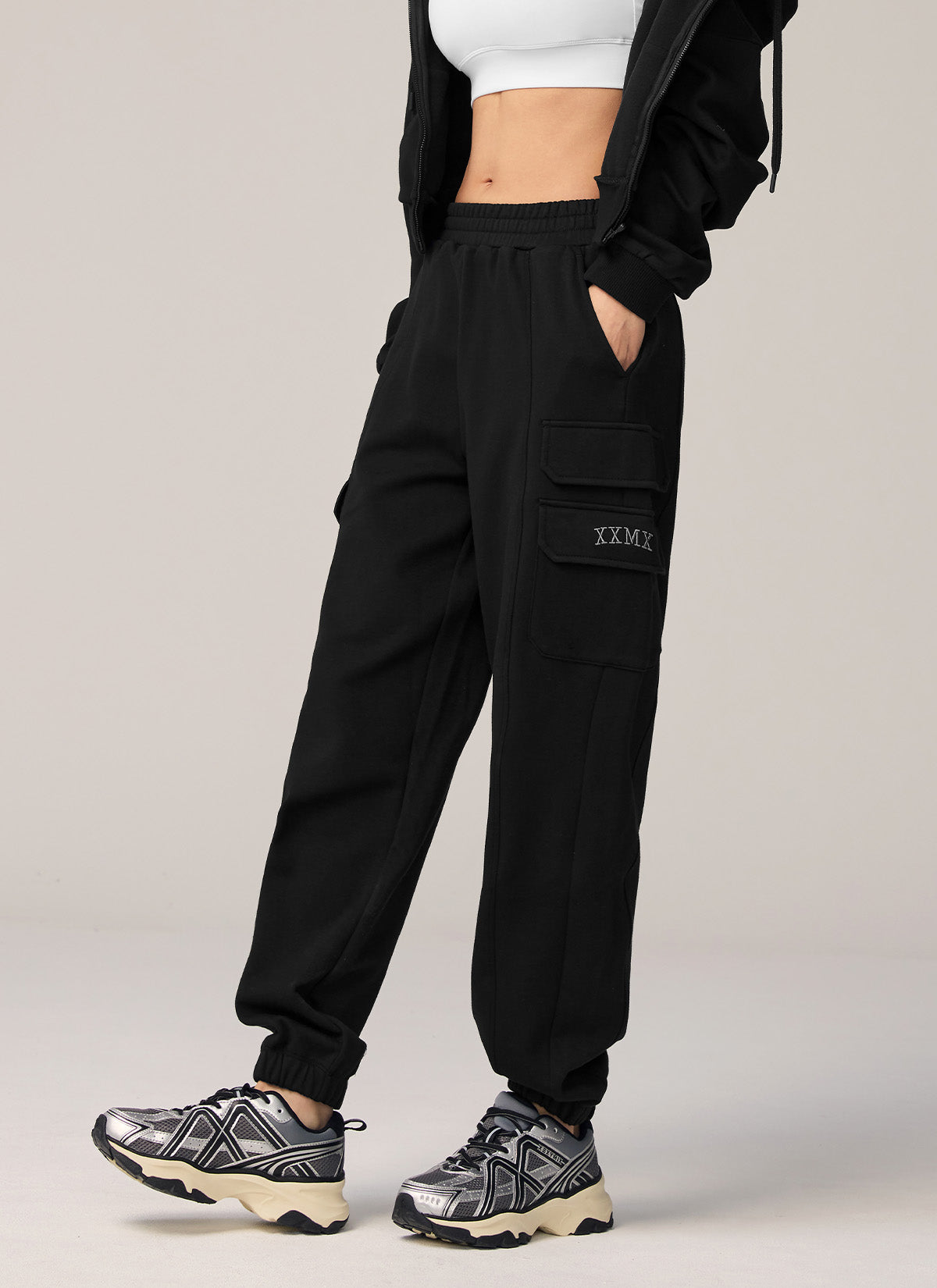 Warm Cotton Cargo Jogger Pants