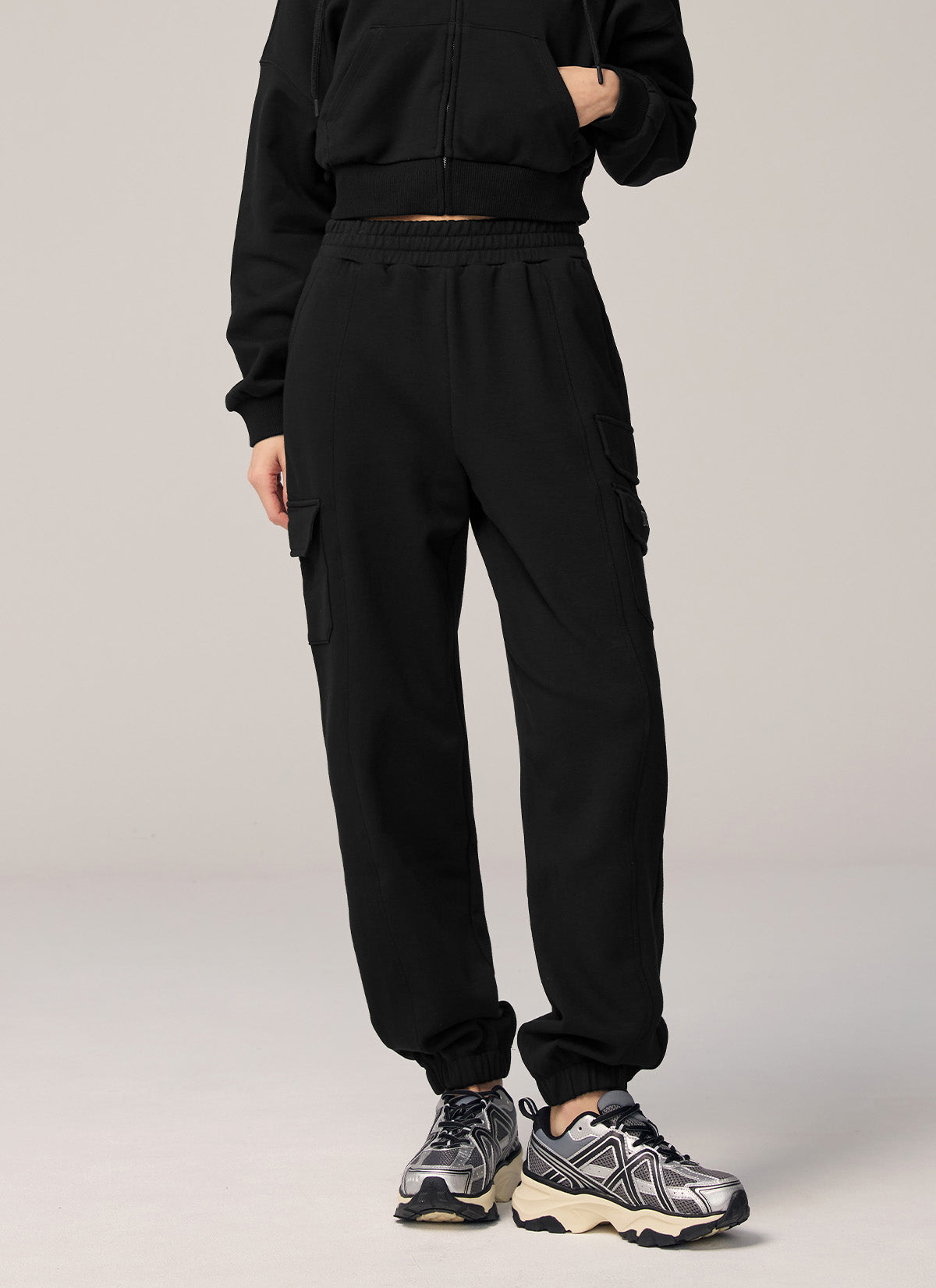 Warm Cotton Cargo Jogger Pants