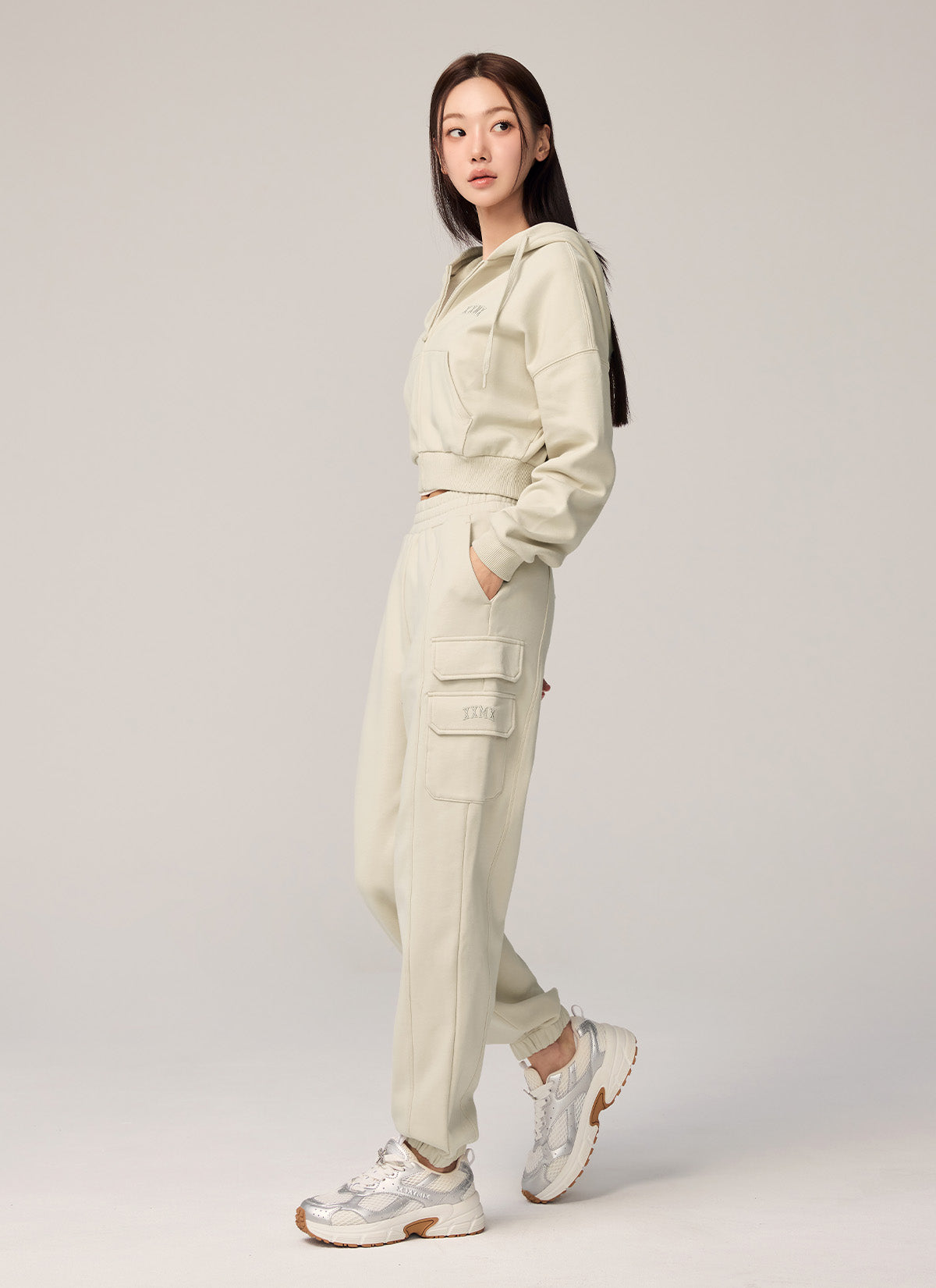 Warm Cotton Cargo Jogger Pants