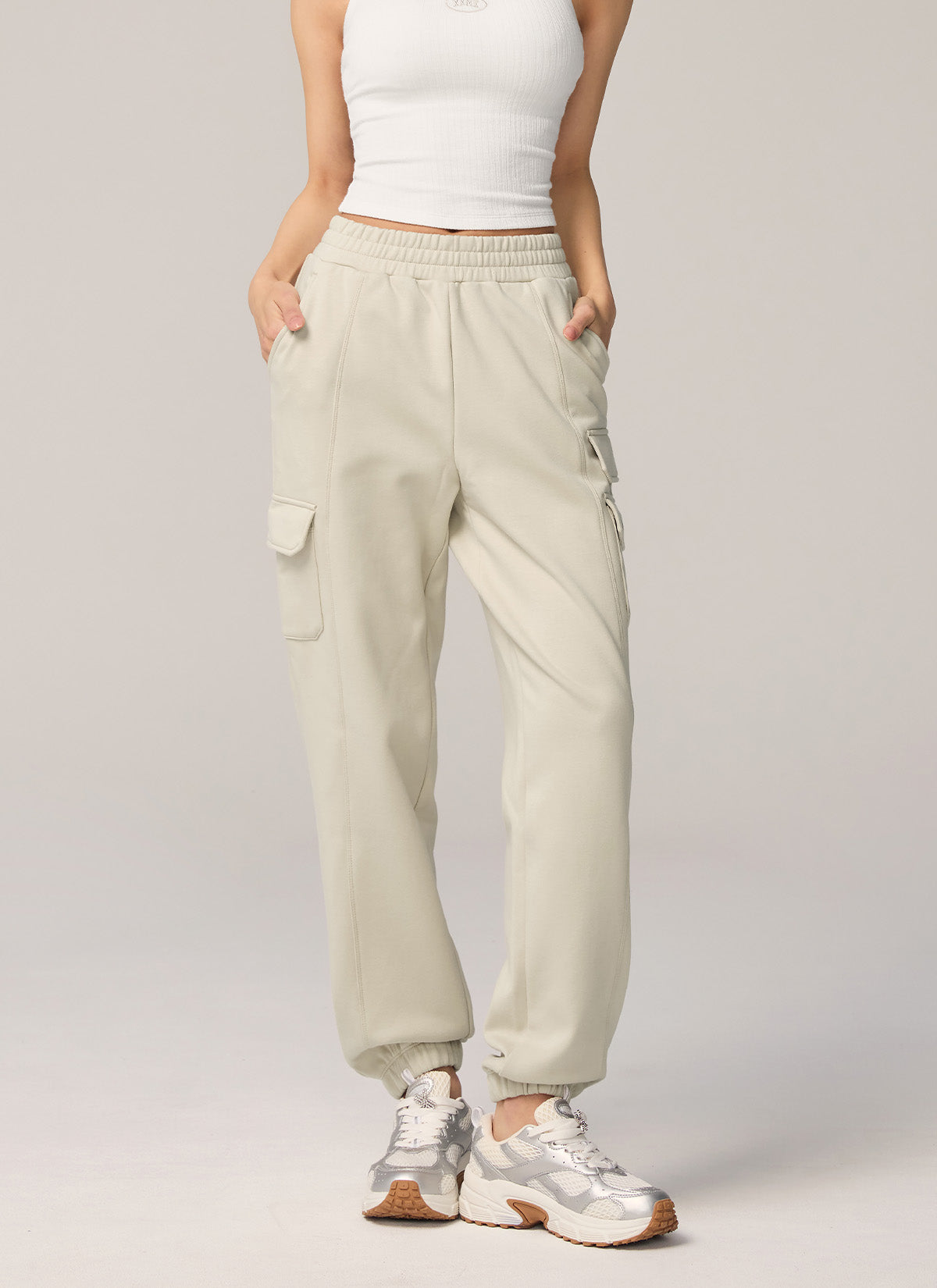 Warm Cotton Cargo Jogger Pants