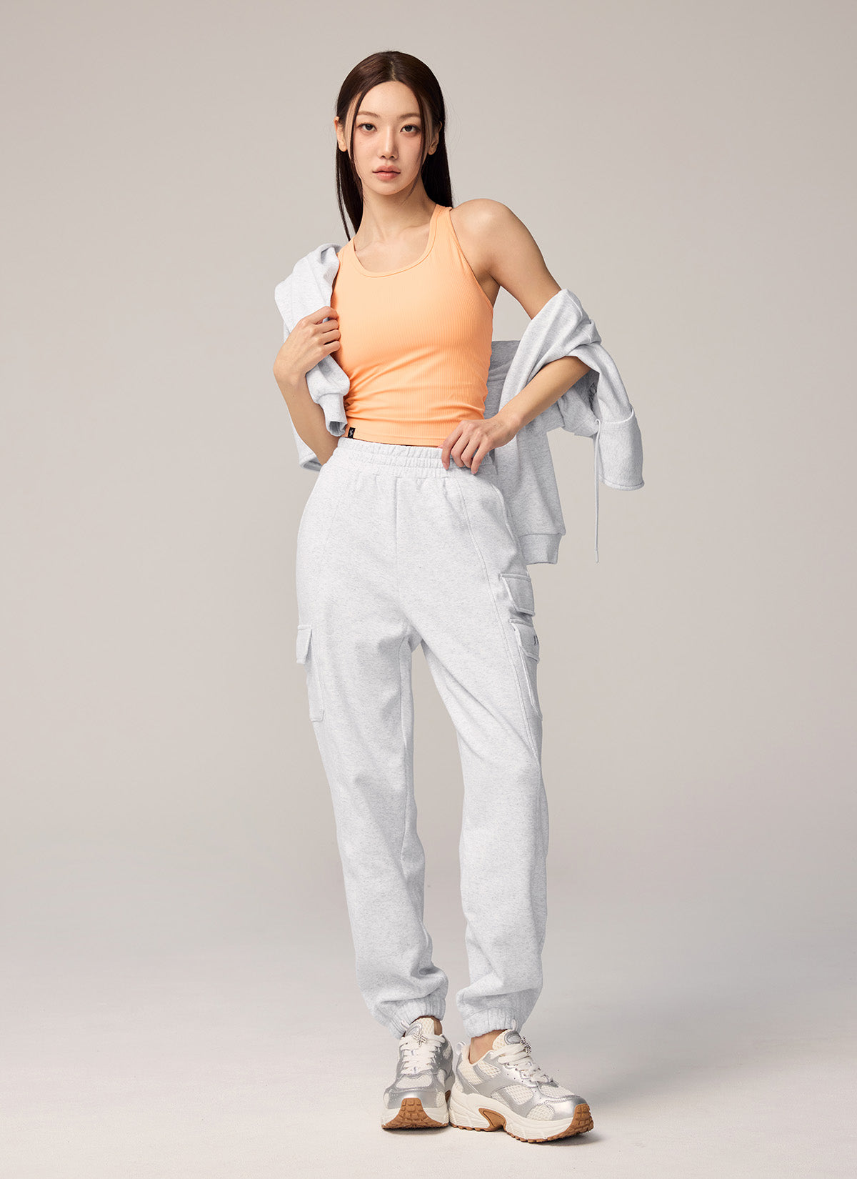Warm Cotton Cargo Jogger Pants