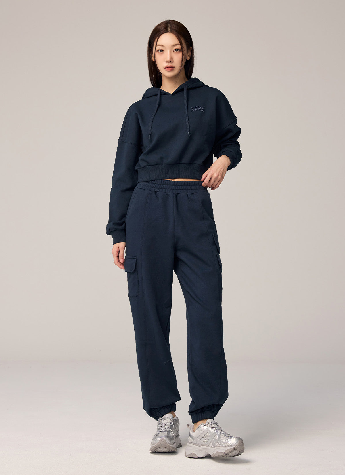 Warm Cotton Cargo Jogger Pants