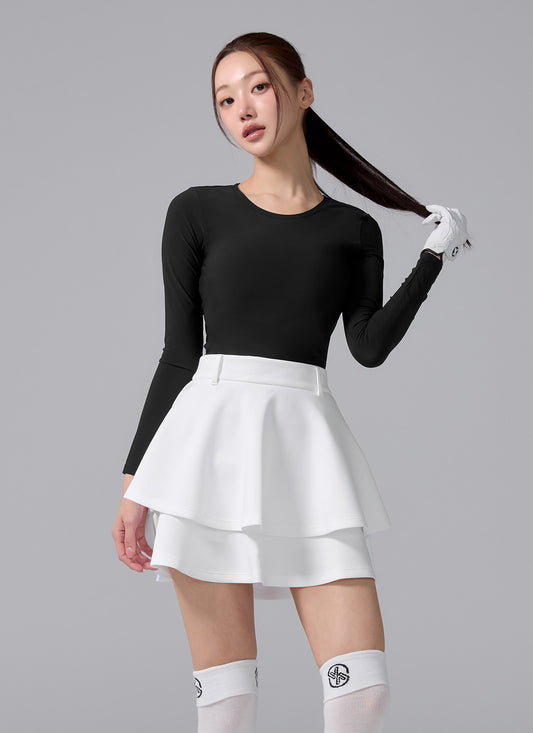 Golf Double Tiered Flare Skirt