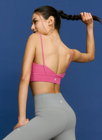 Black Label Signature Breathe V-neck Bra Top