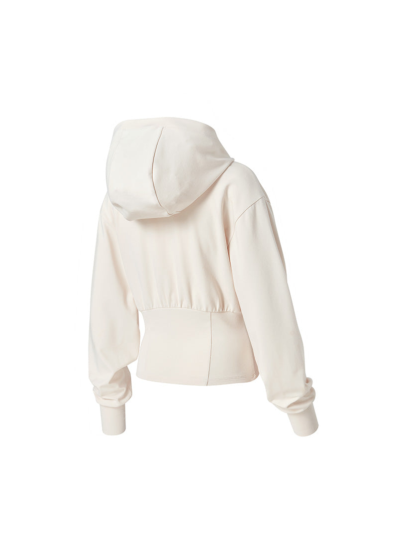 Deep V-Neck Sports Hoodie Zip Up Jaket