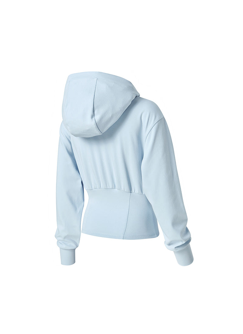 Deep V-Neck Sports Hoodie Zip Up Jaket