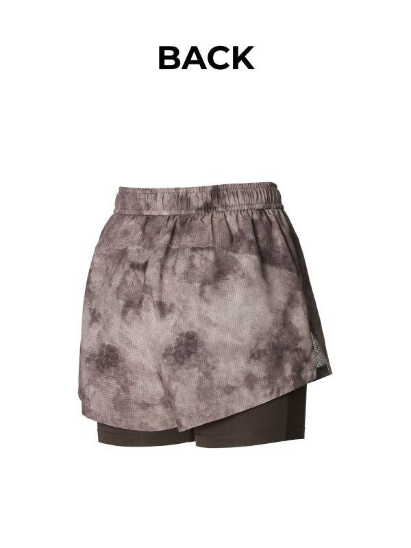 RX Air Run Tie-Dye Two-in-One Shorts