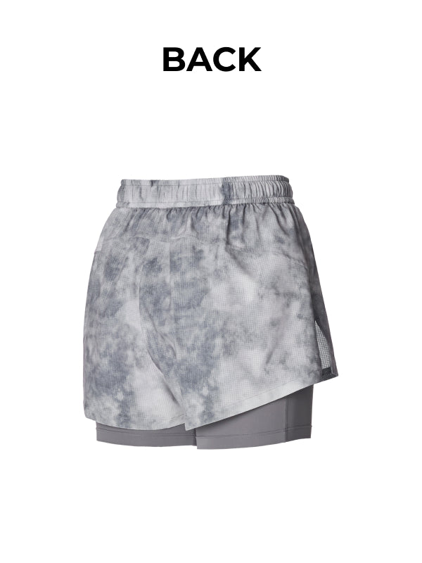 RX Air Run Tie-Dye Two-in-One Shorts