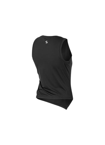 Unbalanced Side Shirring Sleeveless