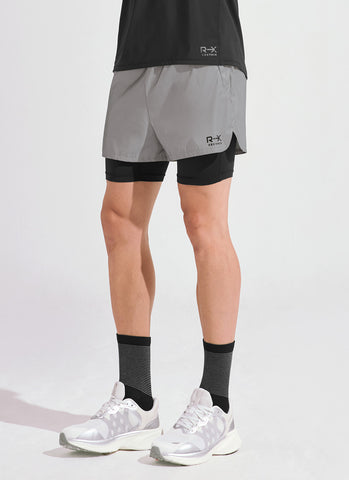 RX Men's All-Over Reflective 2-in-1 Shorts