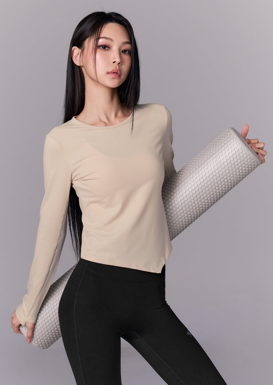 Peach-like Unbalanced Long Sleeve
