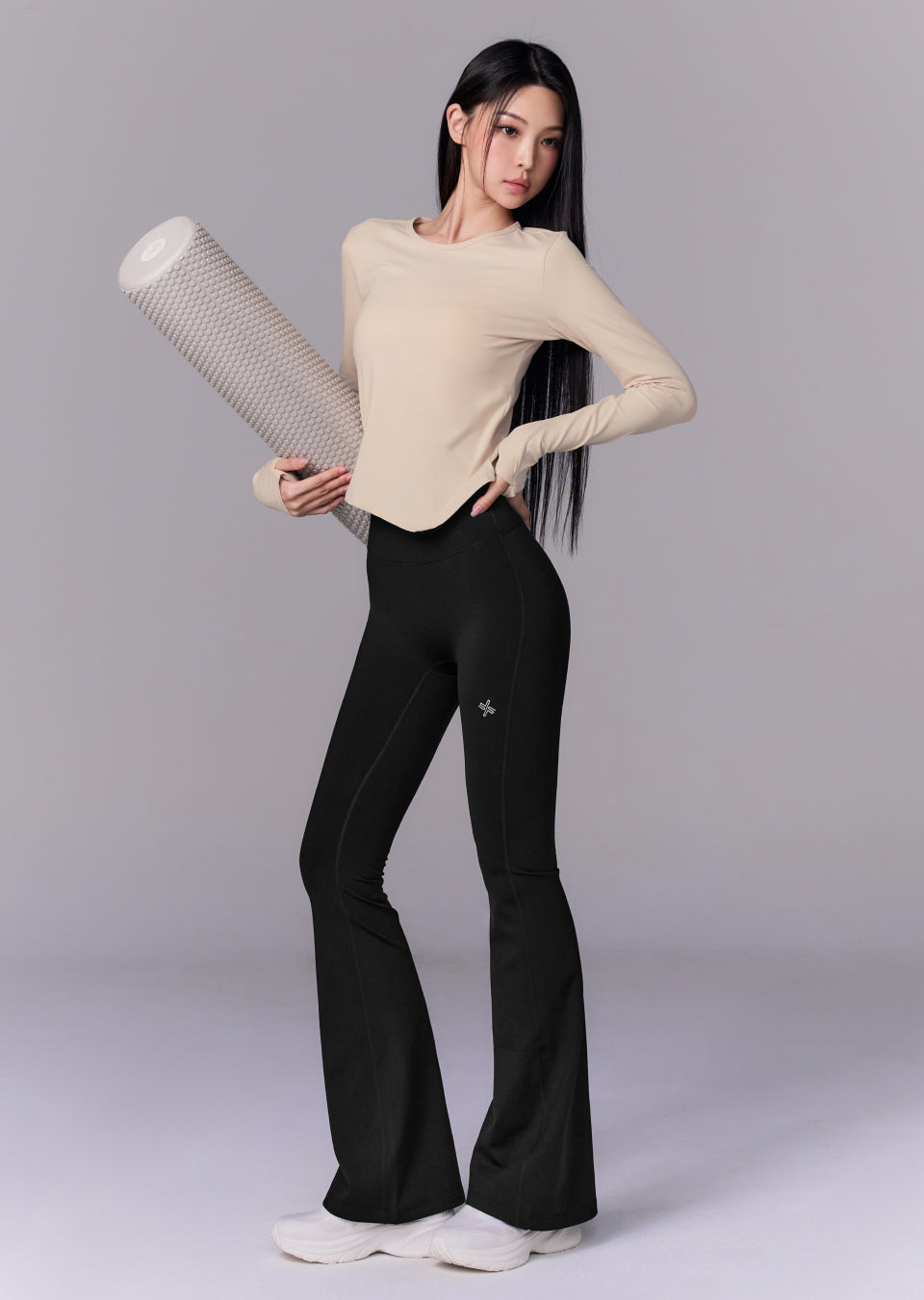 Peach-like Unbalanced Long Sleeve