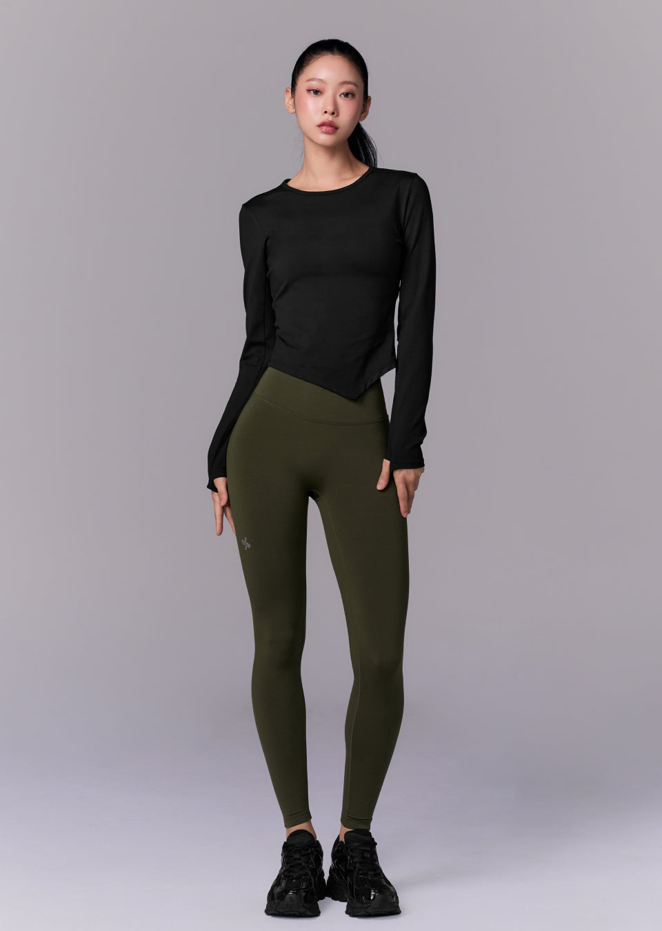 Peach-like Unbalanced Long Sleeve