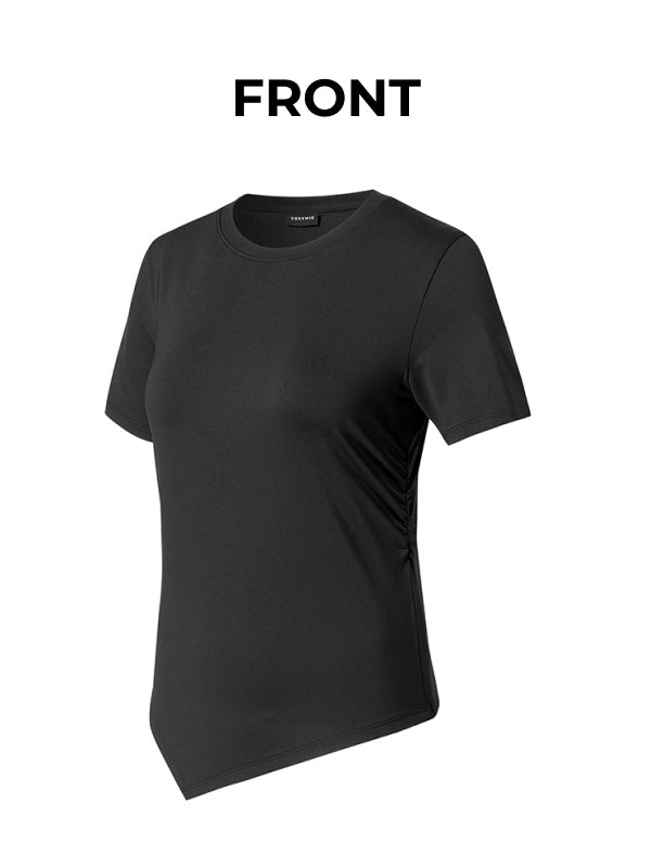 Ice Feather Light 2.0 Unbalanced Shirring Short Sleeve