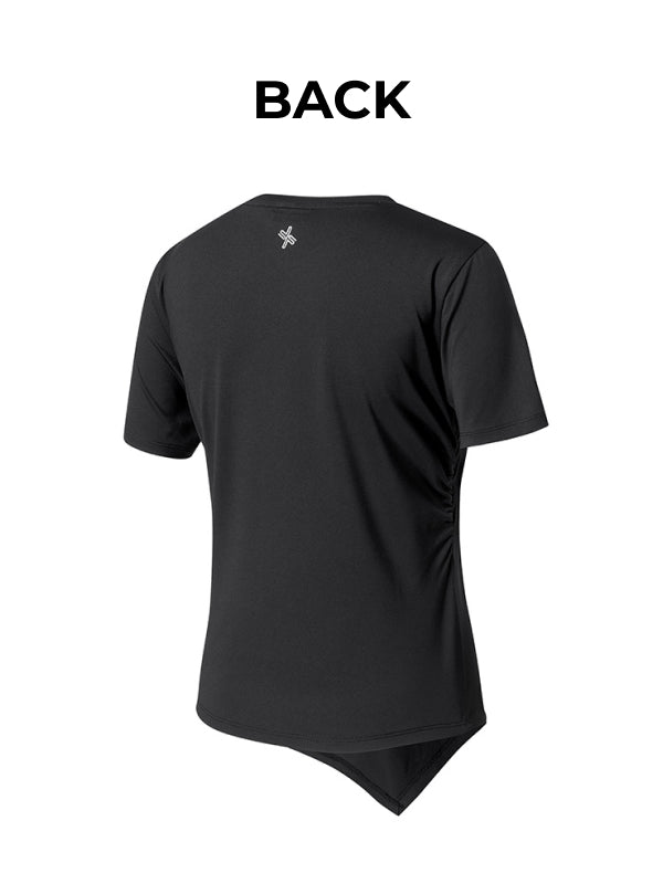 Ice Feather Light 2.0 Unbalanced Shirring Short Sleeve