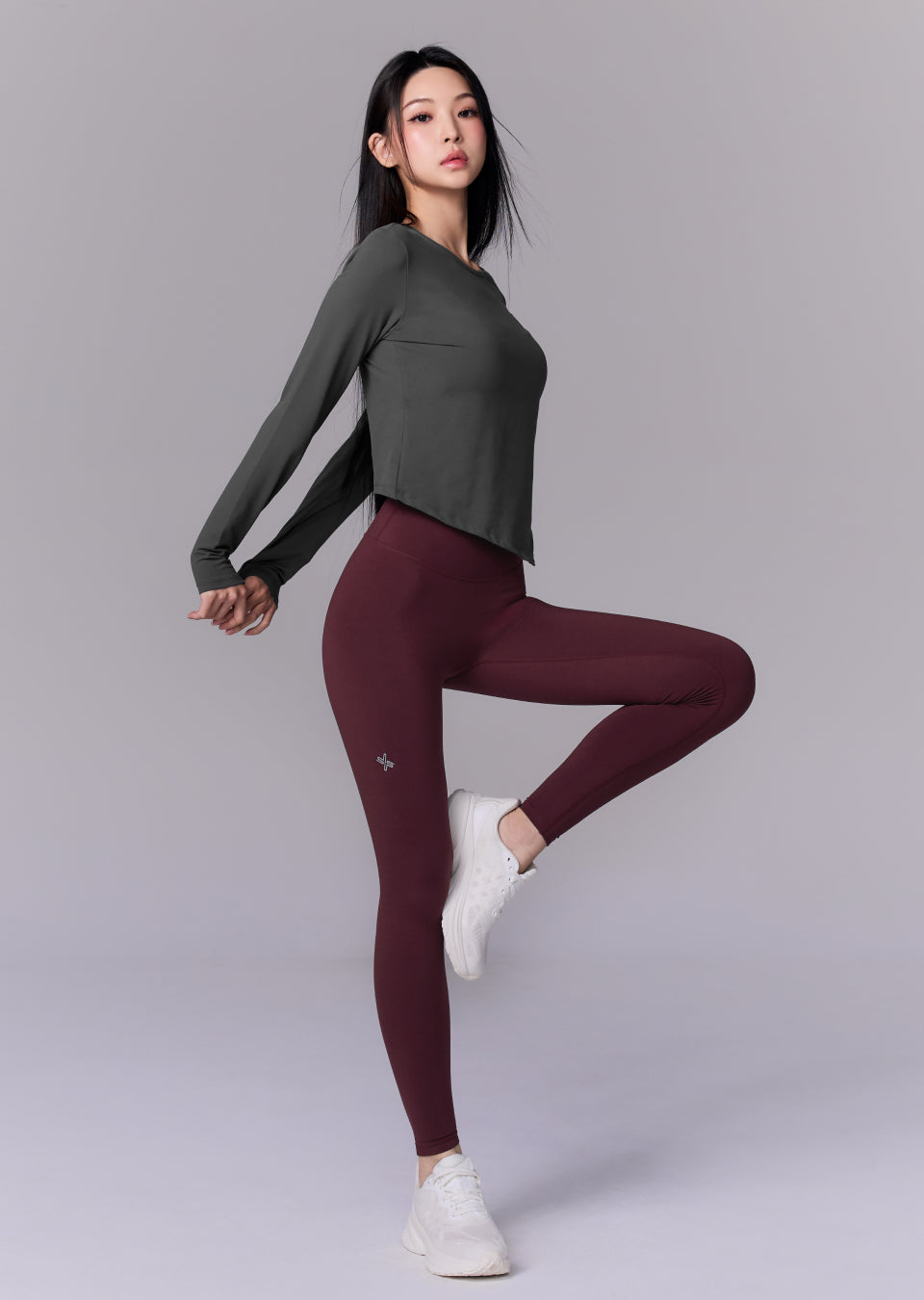 Peach-like Unbalanced Long Sleeve