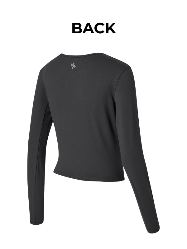 Peach-like Unbalanced Long Sleeve