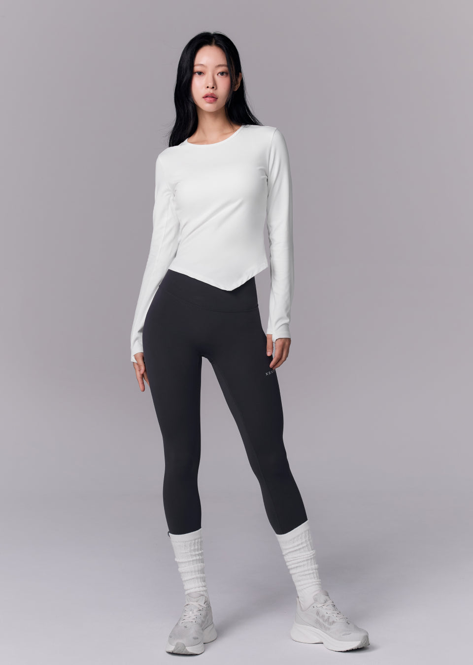 Peach-like Unbalanced Long Sleeve